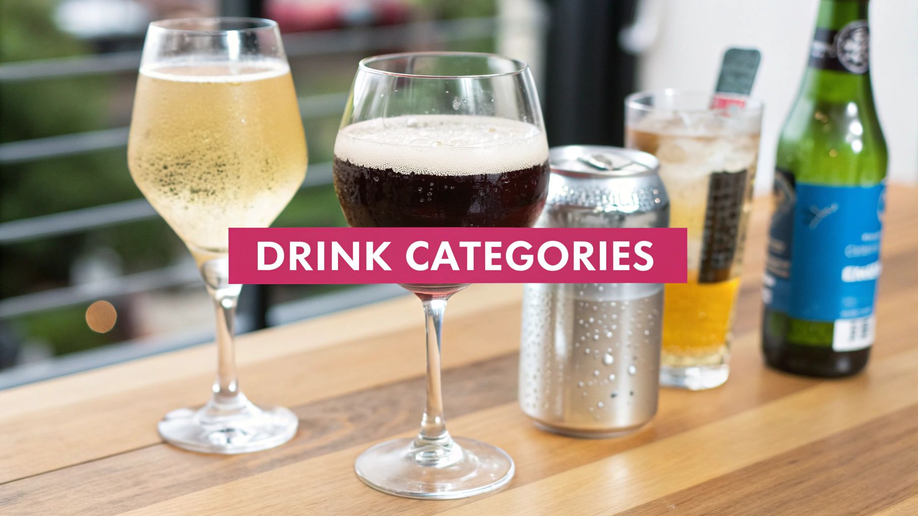 Various Alcohol Replacement Drinks