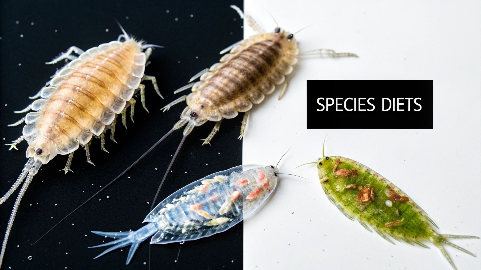 Copepod feeding strategies