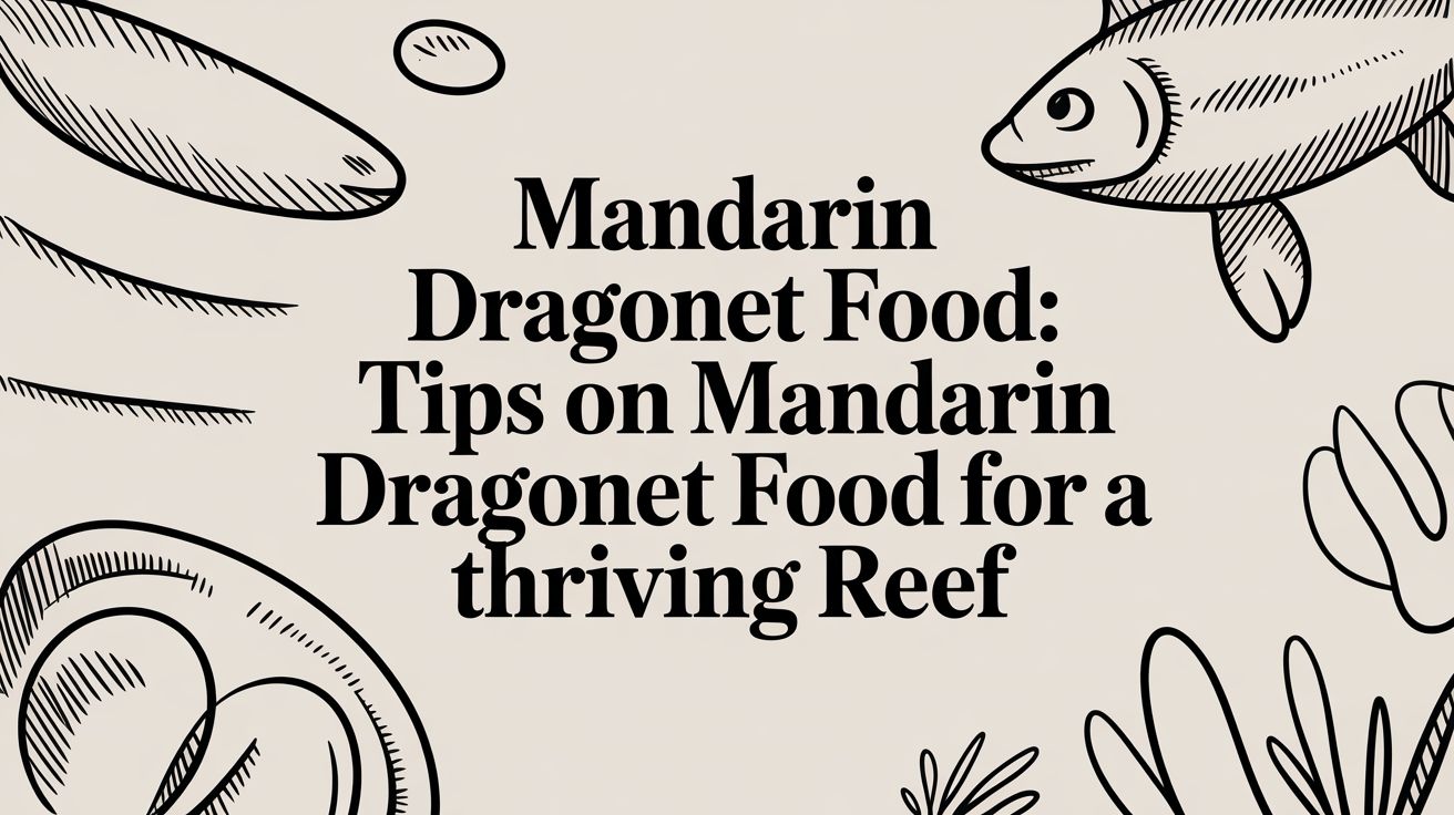 Mandarin Dragonet Food: Tips on mandarin dragonet food for a thriving reef