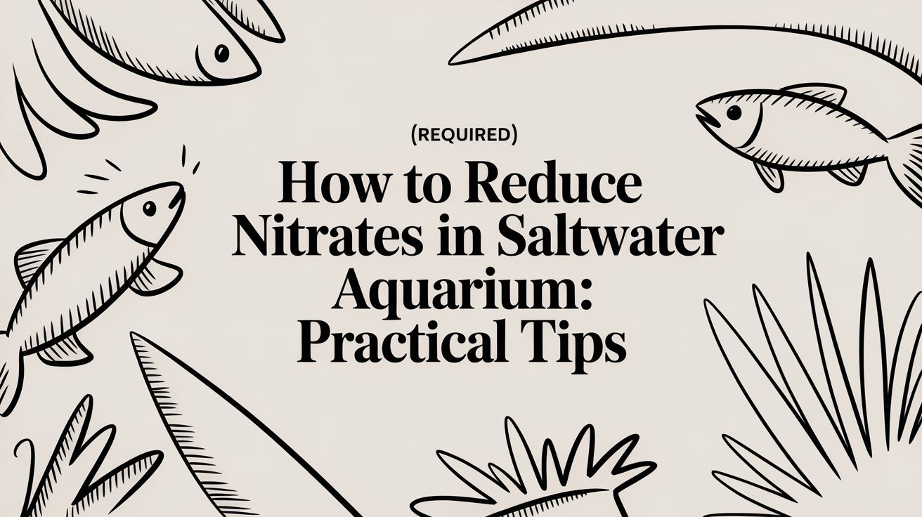 how to reduce nitrates in saltwater aquarium: practical tips