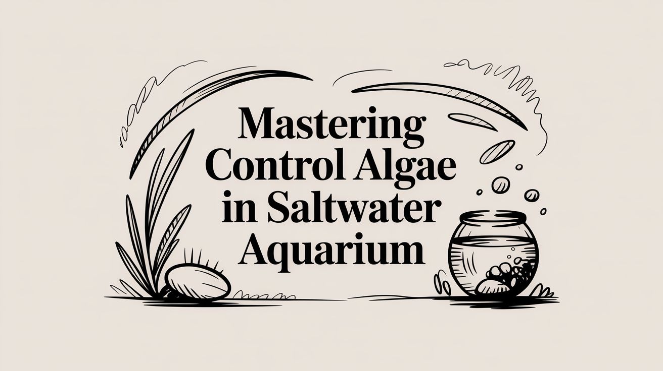 Mastering control algae in saltwater aquarium