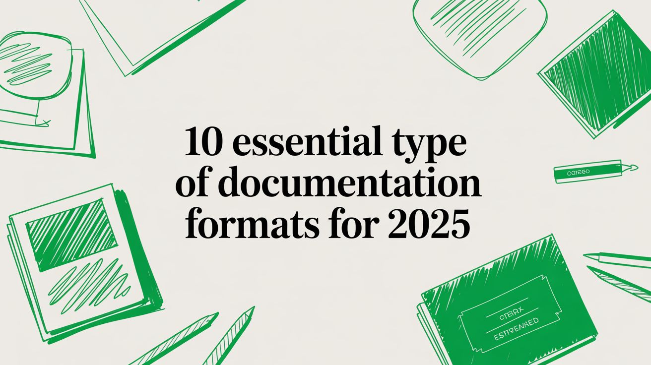 10 Essential Type of Documentation Formats for 2025