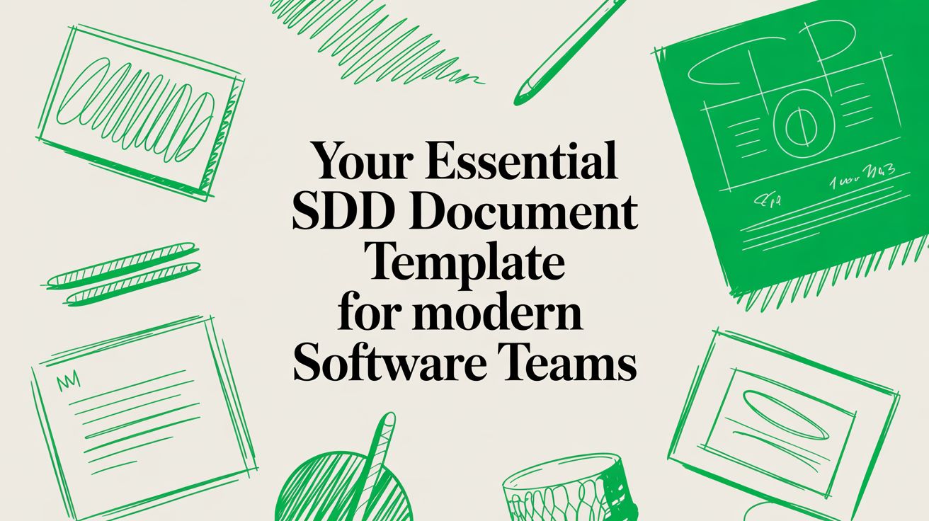Your Essential SDD Document Template For Modern Software Teams
