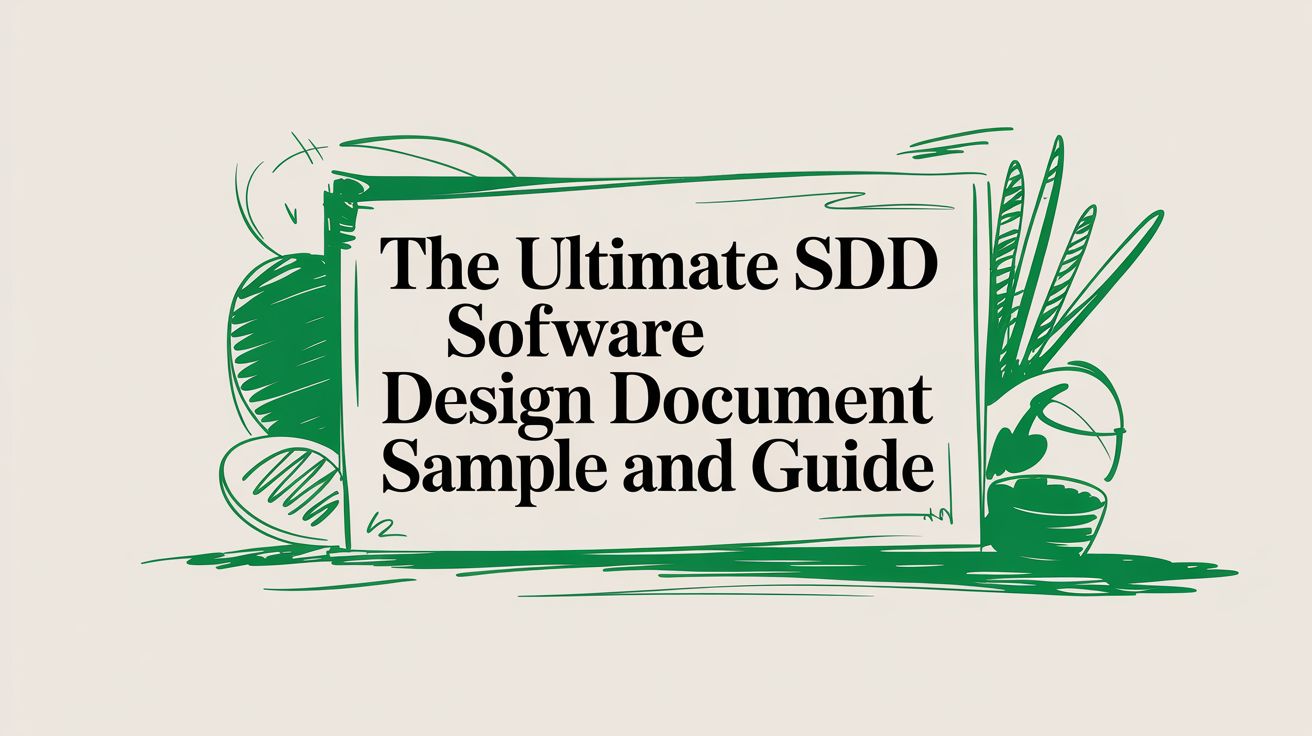 The ultimate SDD software design document sample and guide