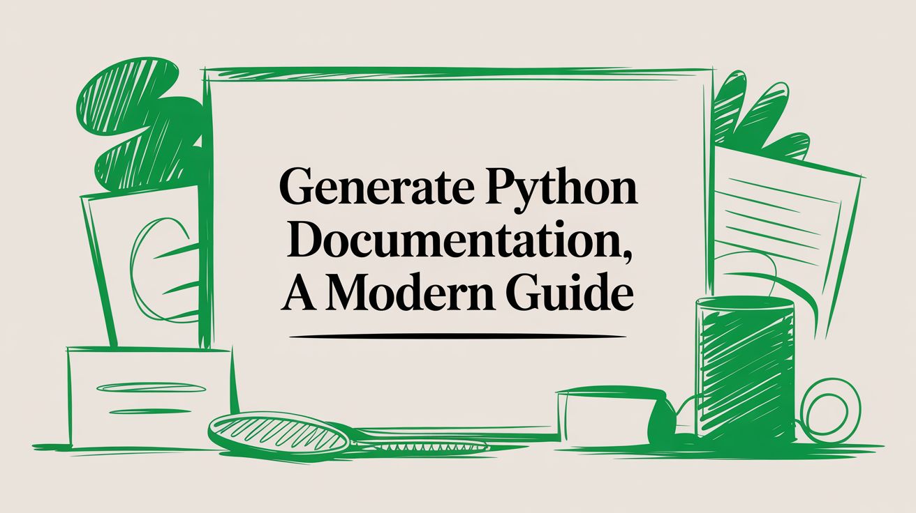 Generate Python Documentation a Modern Guide