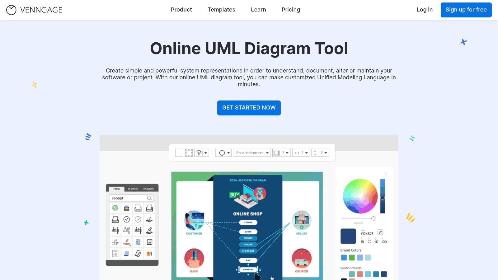 Venngage UML Diagram Maker