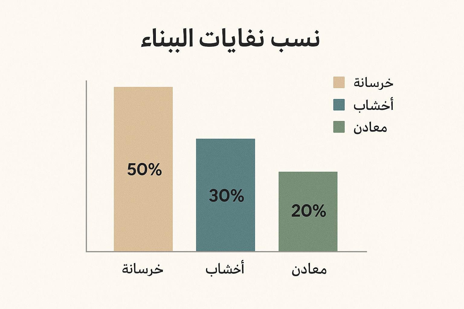 Infographic about construction waste disposal