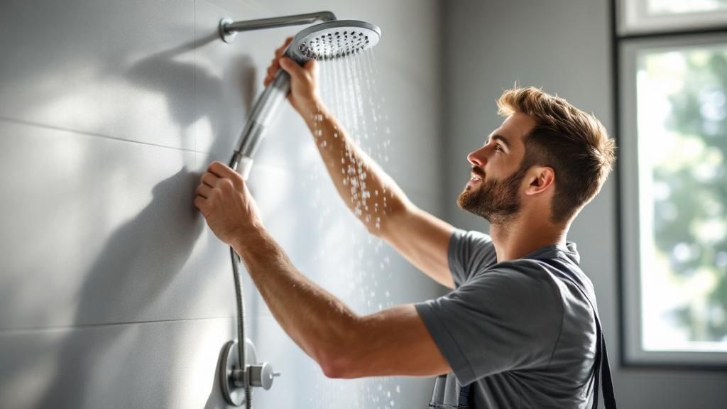 Blueprint plans and a hard hat on a table, symbolising construction standards