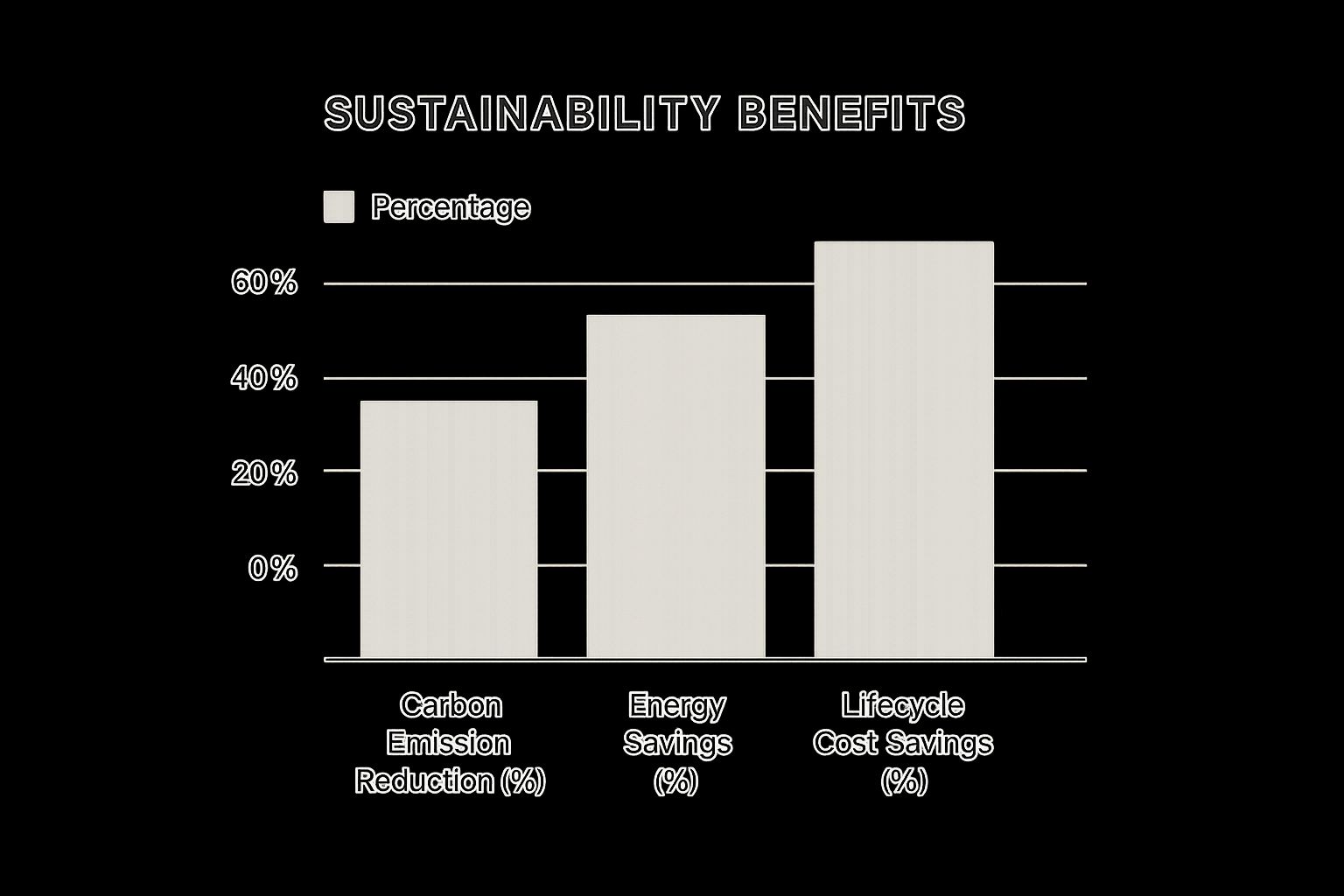Infographic about sustainable construction materials