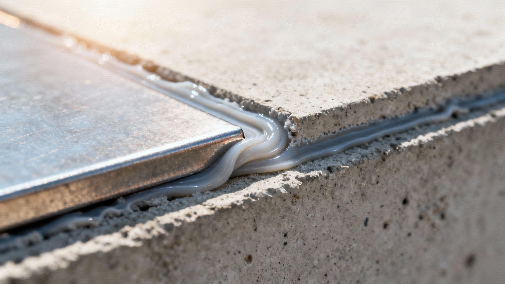 Molecular structure diagram illustrating the hybrid bond between silicone and polyurethane components.