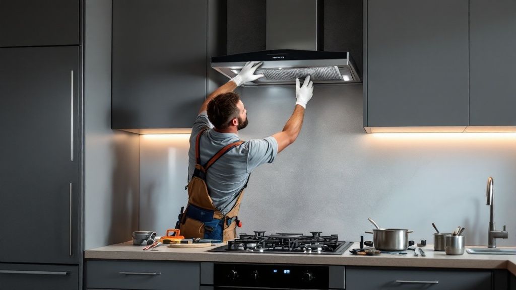 A properly installed kitchen exhaust system is crucial for optimal performance.