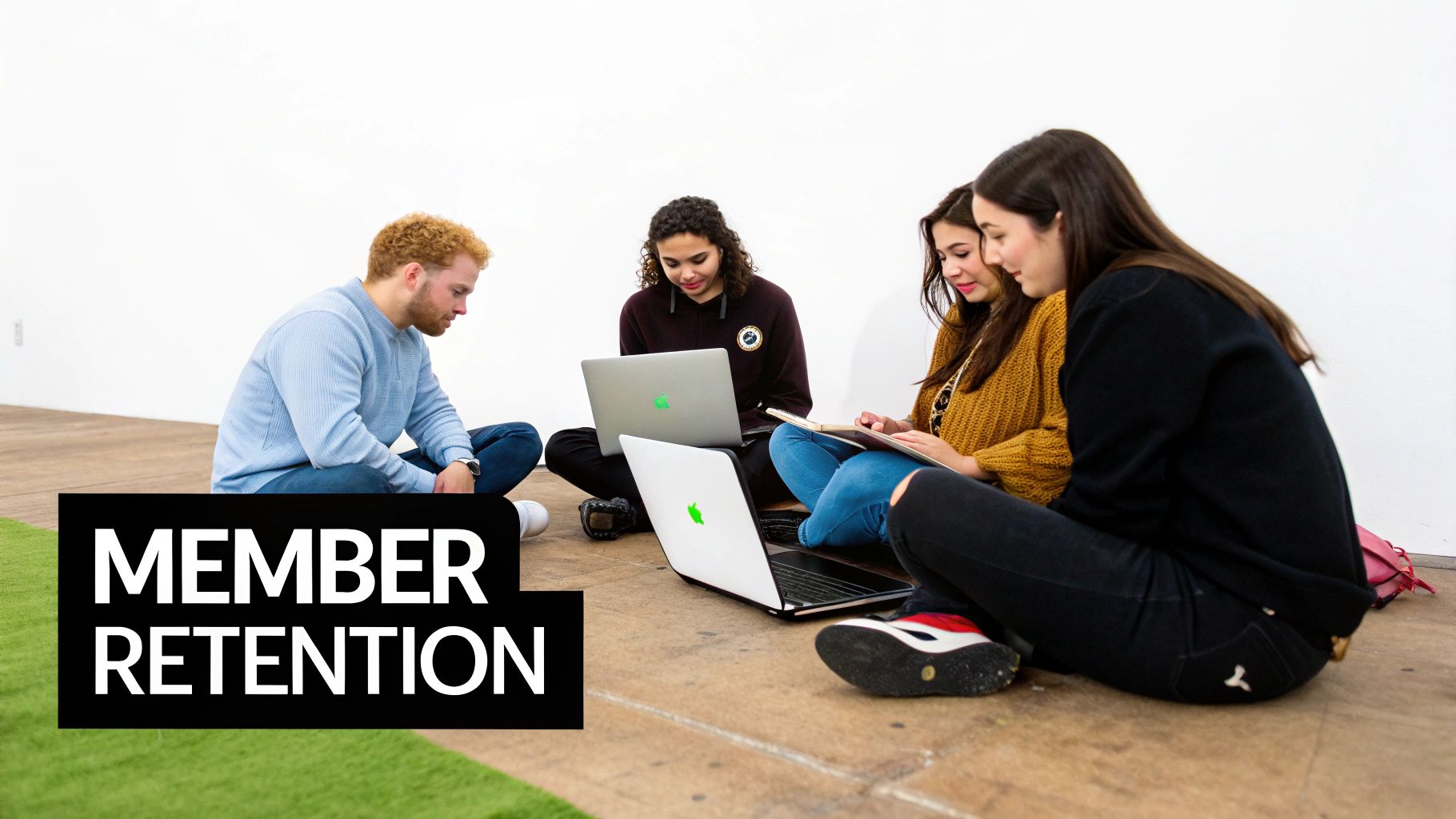 A group of diverse individuals collaborating and engaging in a vibrant community setting.