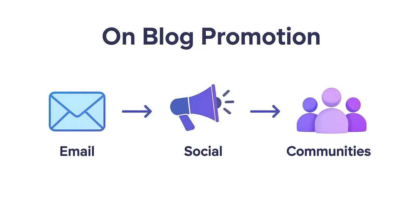 Infographic about how to increase blog traffic