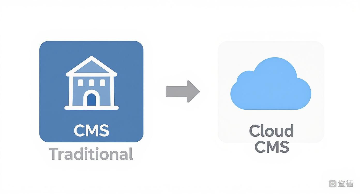 Infographic about cloud based cms