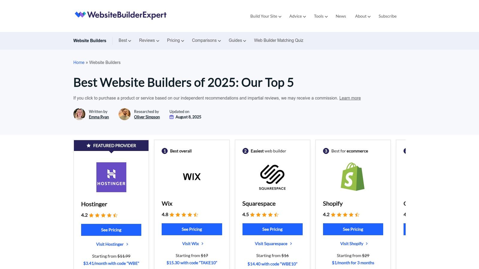 12 Best Website Builder Reviews for 2025: An Honest Guide