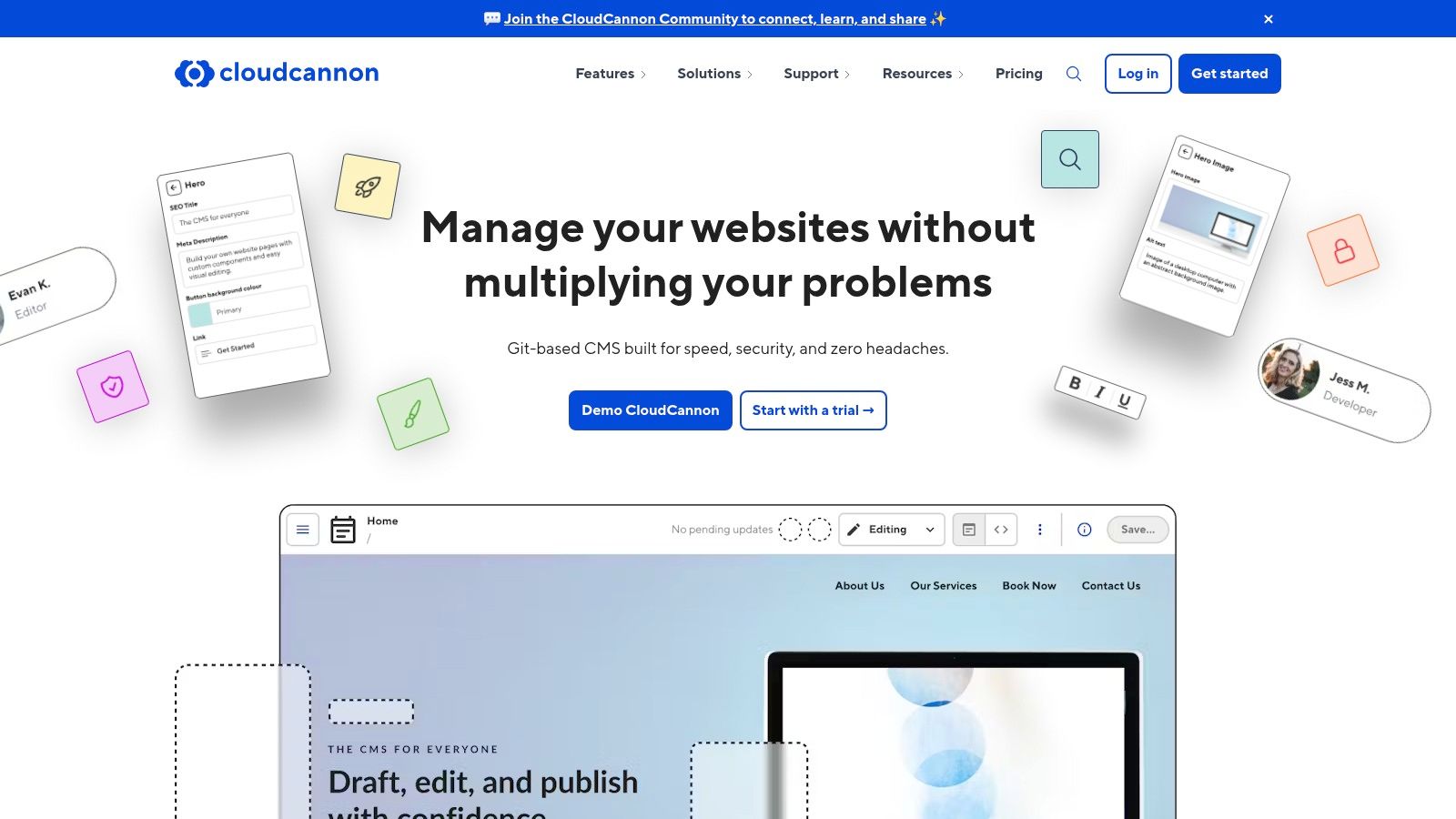 CloudCannon - The Enterprise-Grade Visual Git CMS
