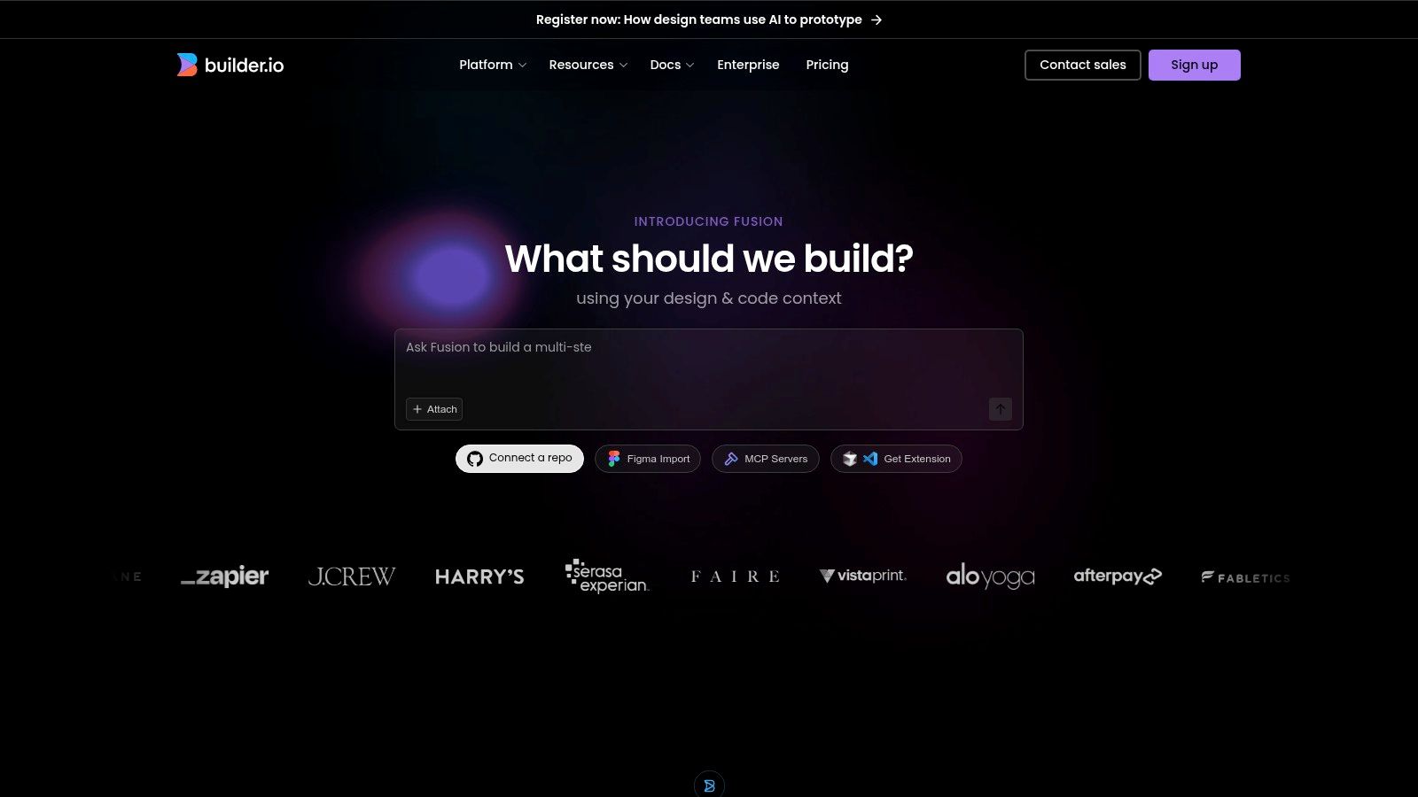 Builder.io (Publish CMS + Fusion)