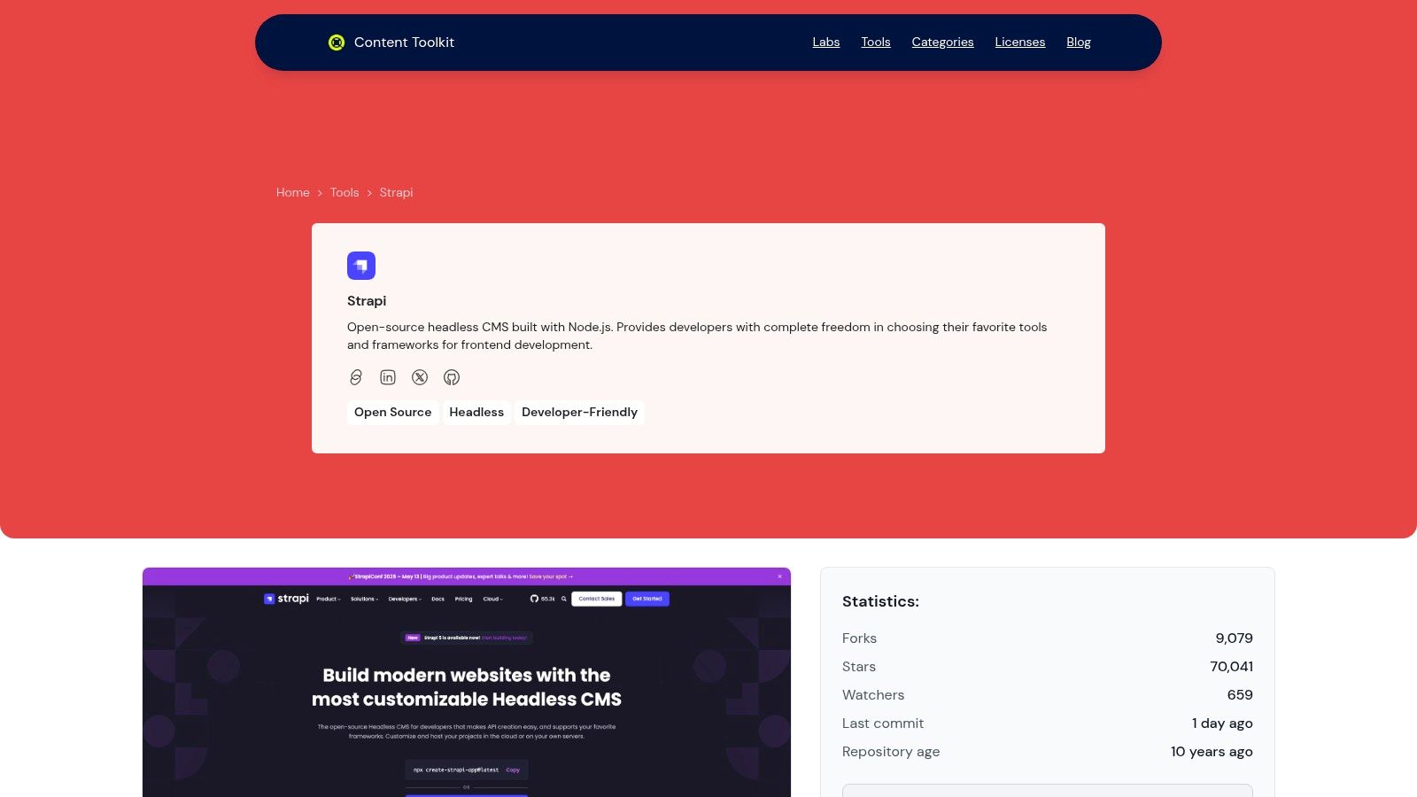 Strapi — Open Source, Headless and Developer-Friendly CMS