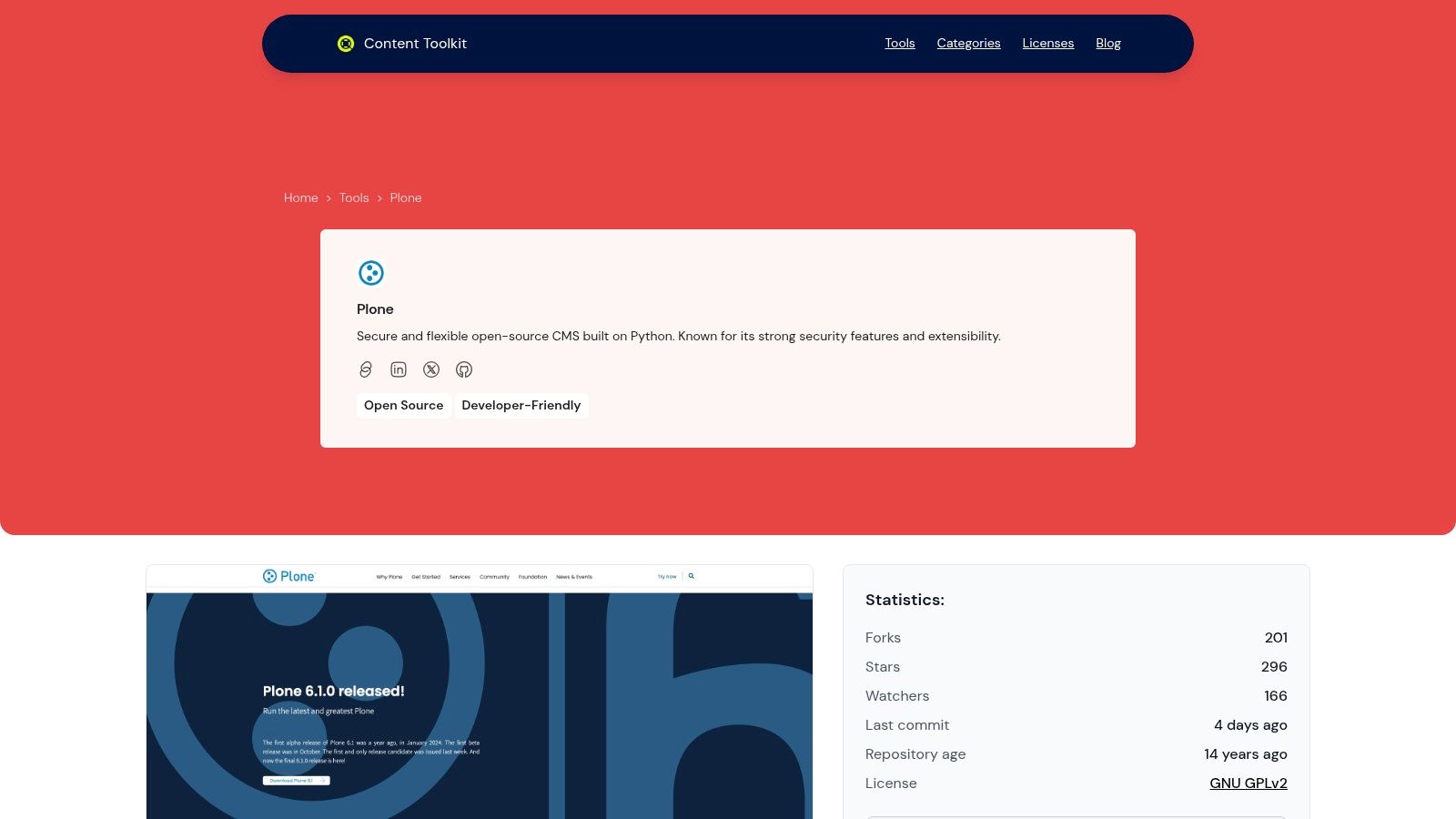 Plone — Open Source and Developer-Friendly CMS Tool