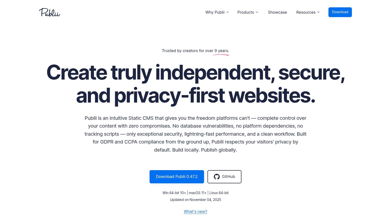 5. Publii - The Desktop-First Static CMS