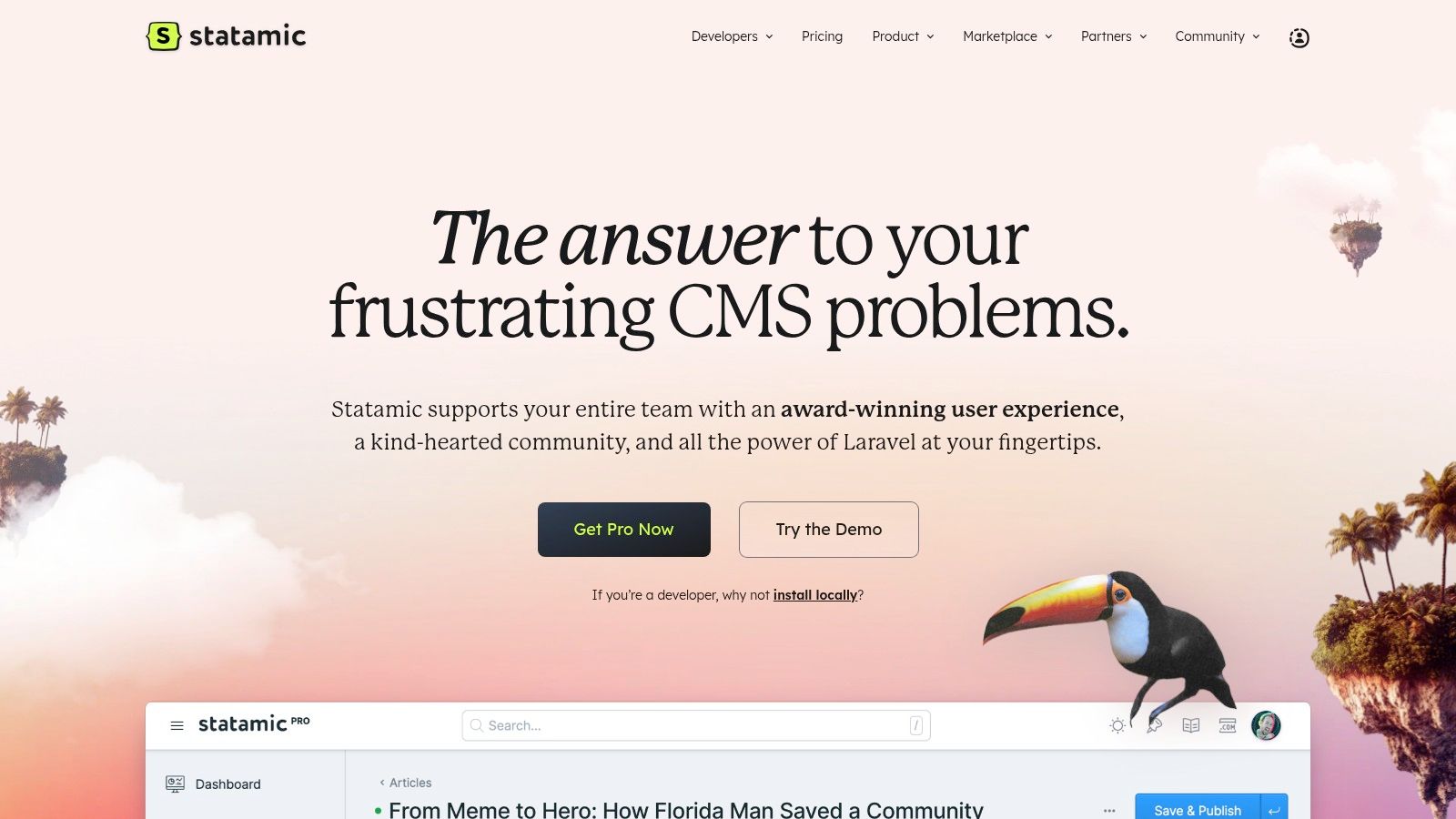 1. Statamic: The Flat-File Powerhouse