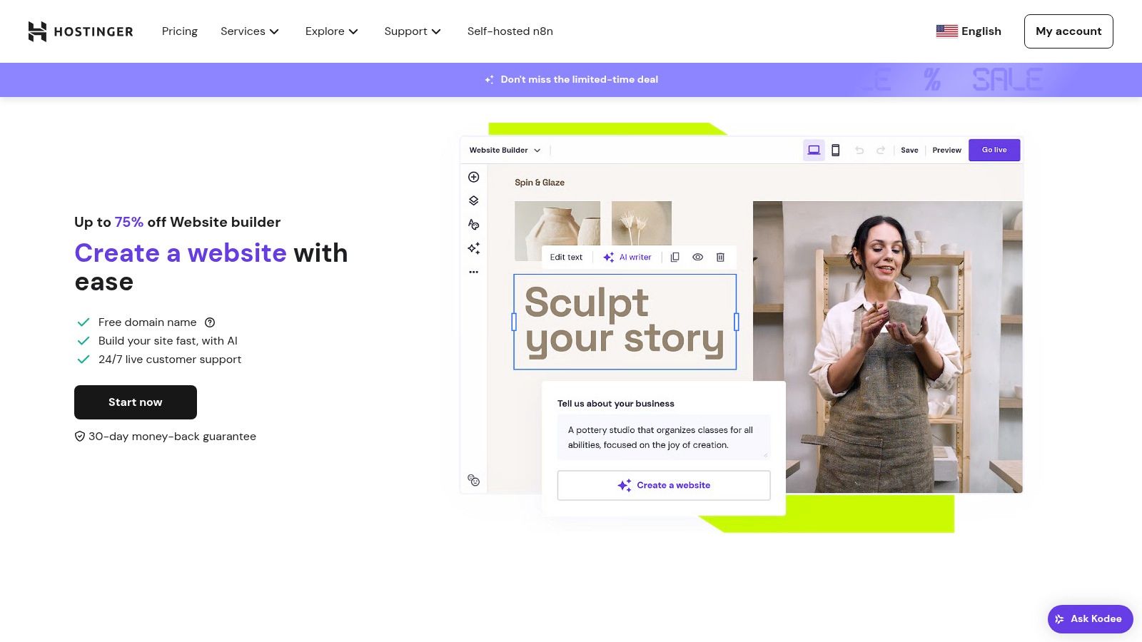 Hostinger Website Builder (formerly Zyro)