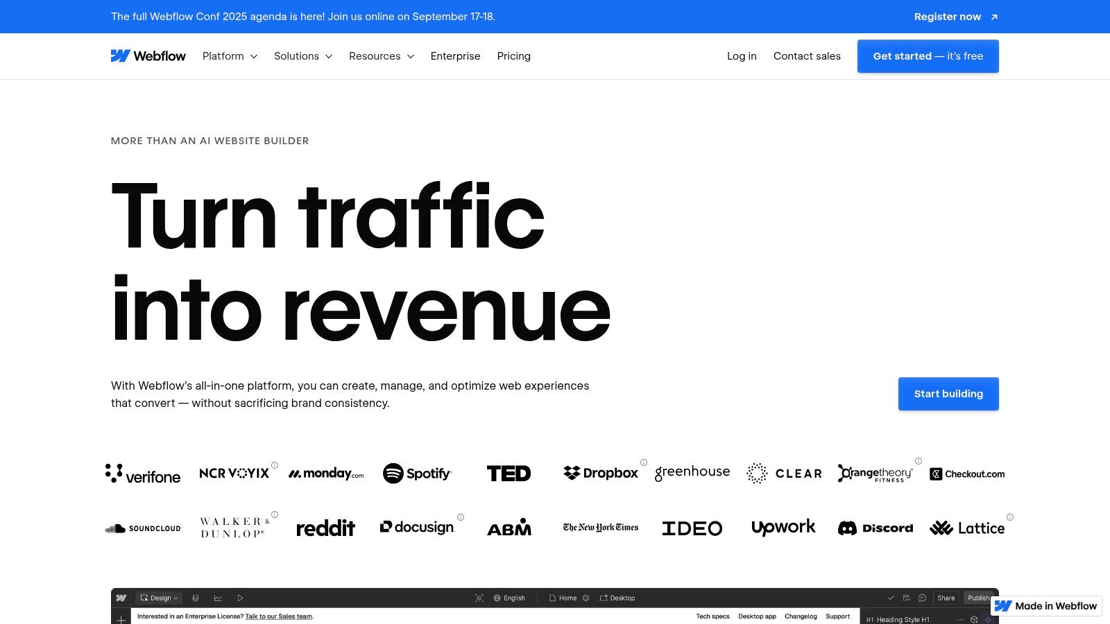 Webflow: Professional-Grade Design for Ambitious Businesses