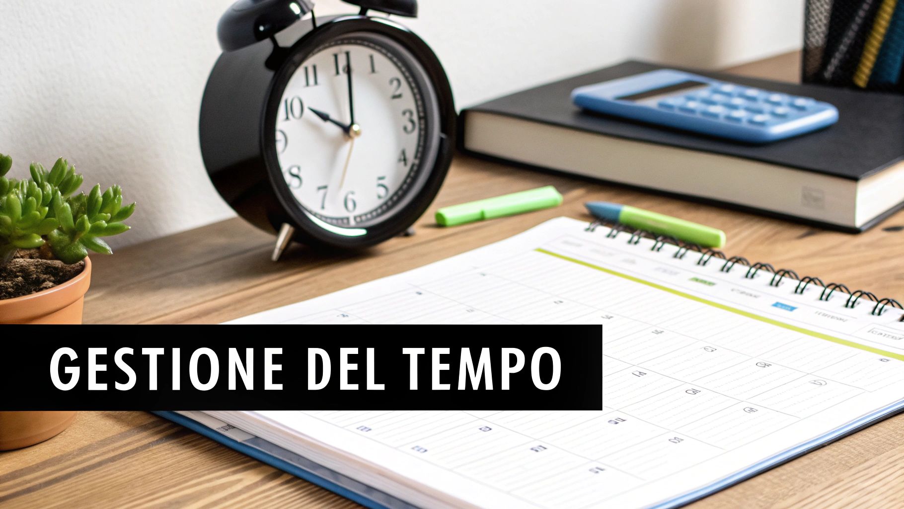 Deve migliorare la gestione del tempo e l'organizzazione dei compiti