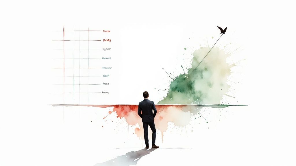 Diagramma che mostra il processo di analisi e azione per colmare i gap di competenze