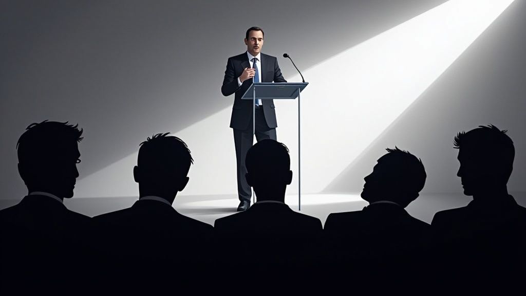 Screenshot from https://en.wikipedia.org/wiki/Public_speaking