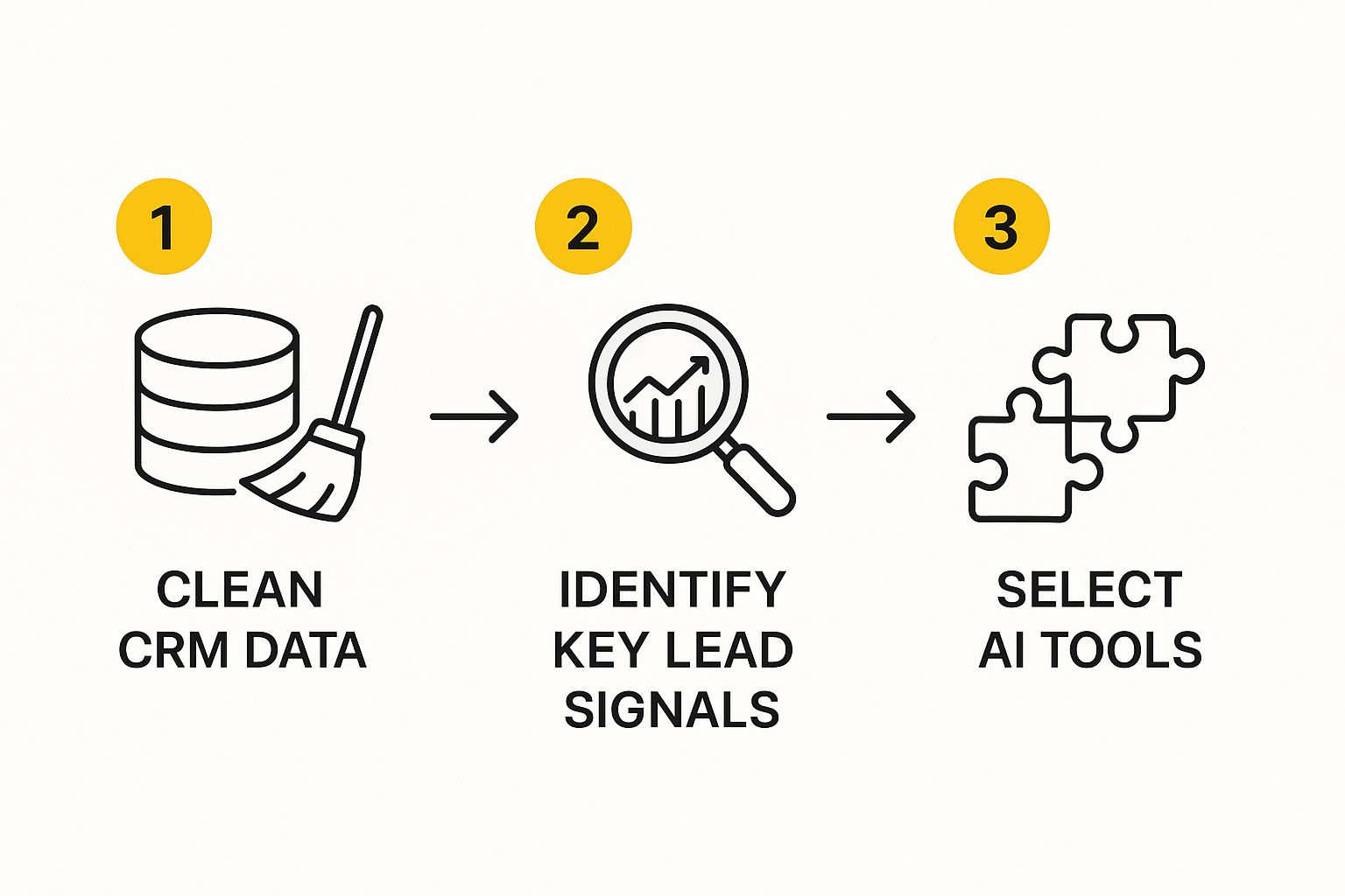 Infographic about ai lead conversion