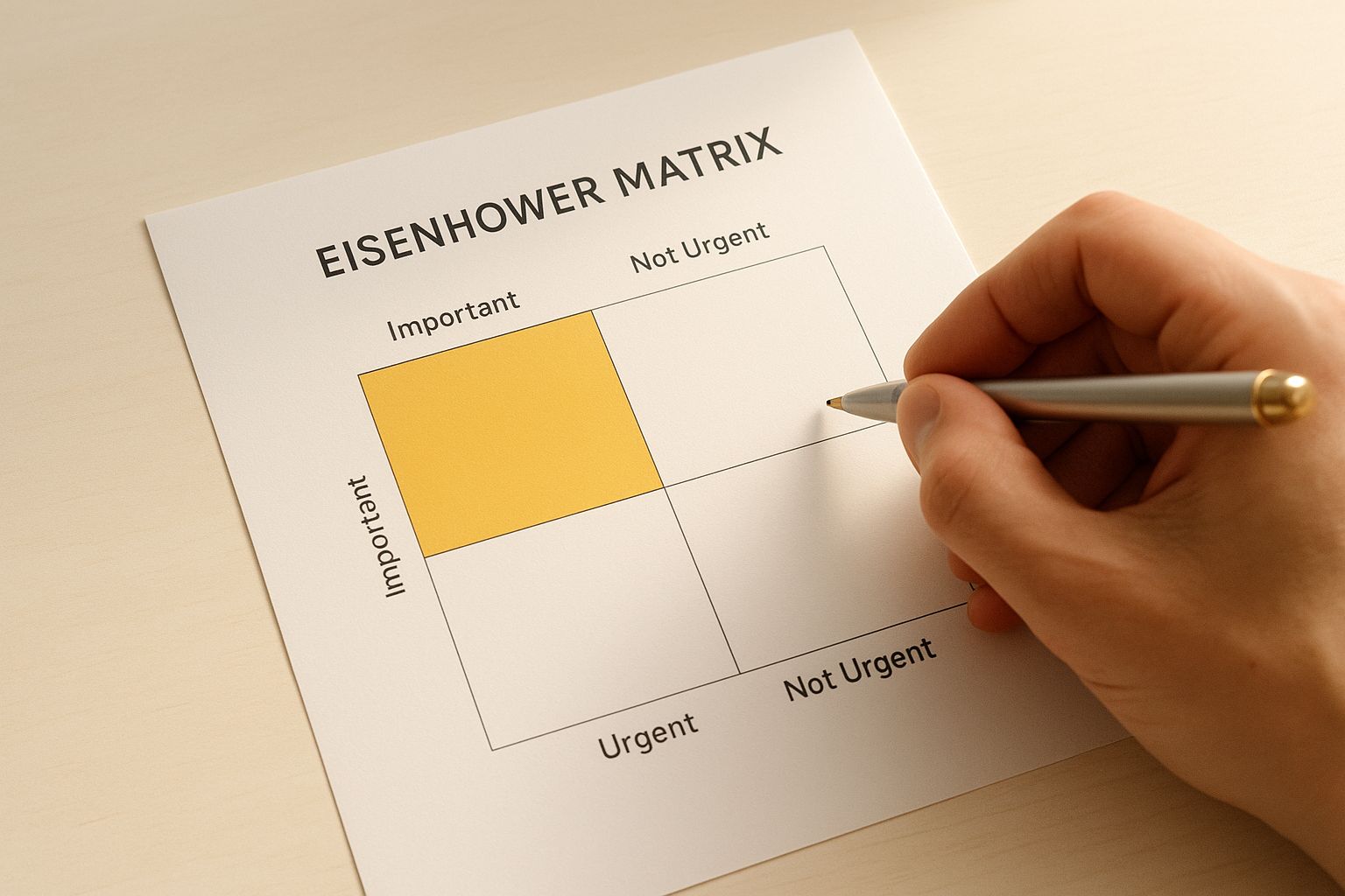 Infographic about how to prioritize tasks