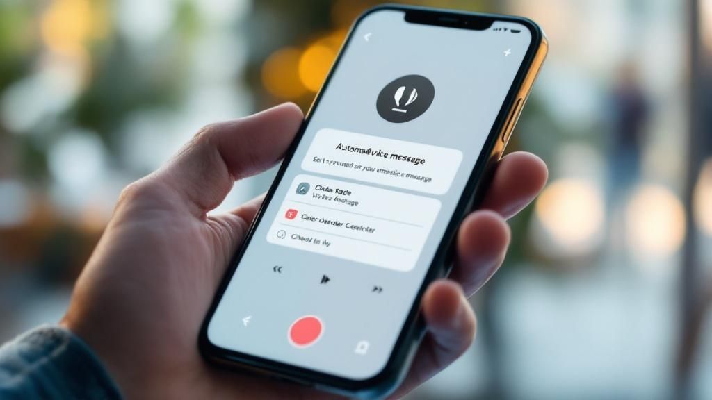 Professionals using automated voice messaging