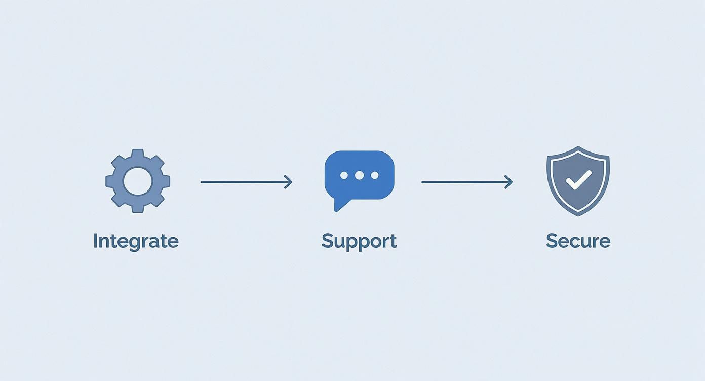 Infographic about 24/7 tenant support property management with ai