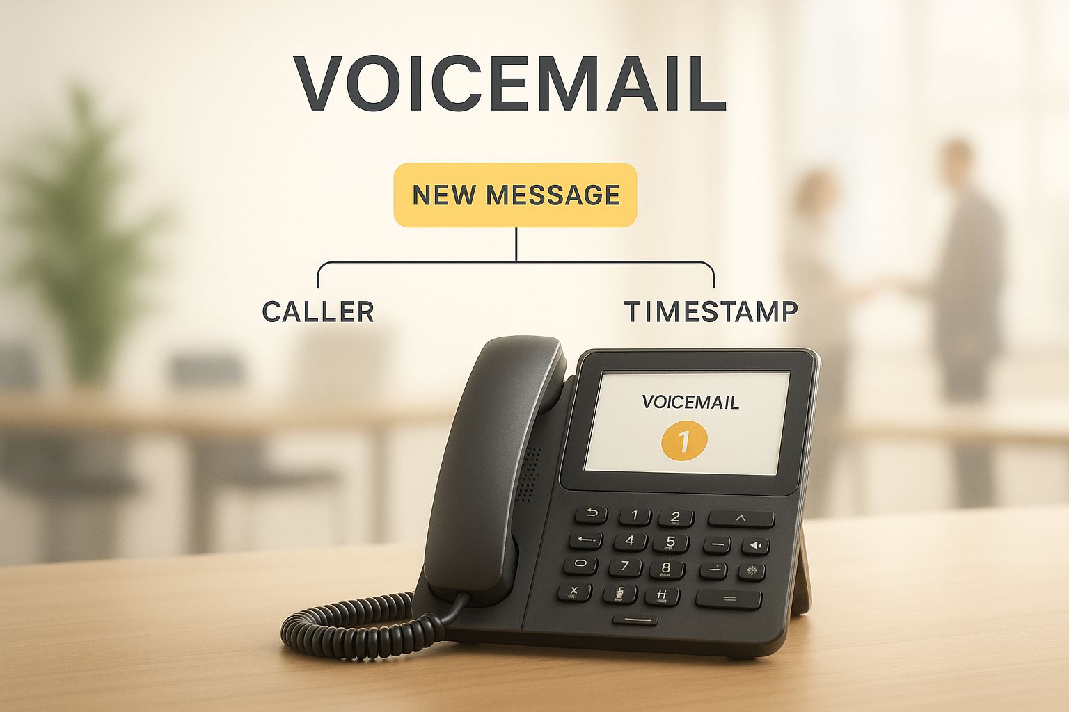 Infographic about business voicemail service