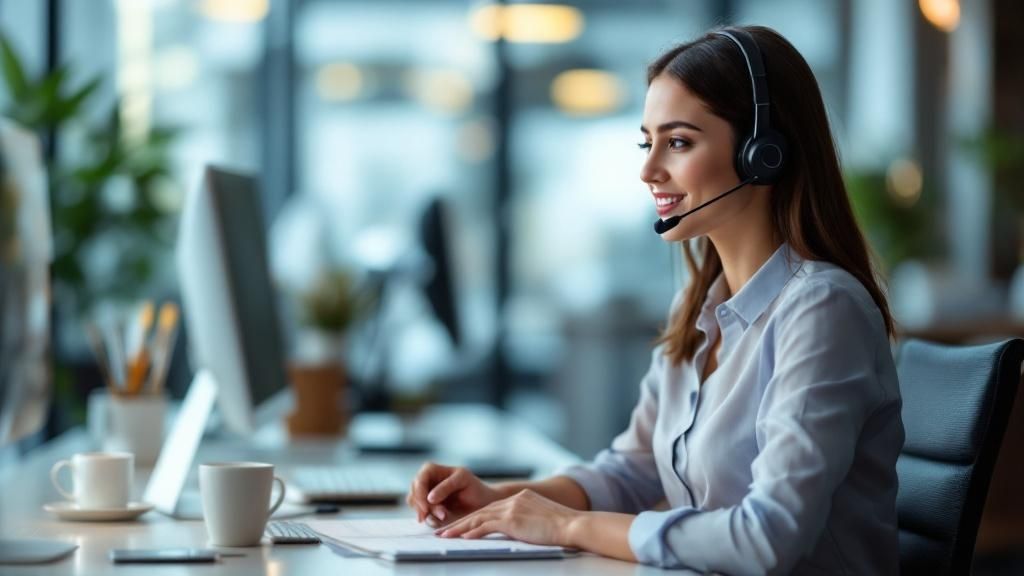 Australian Business Woman on the Phone
