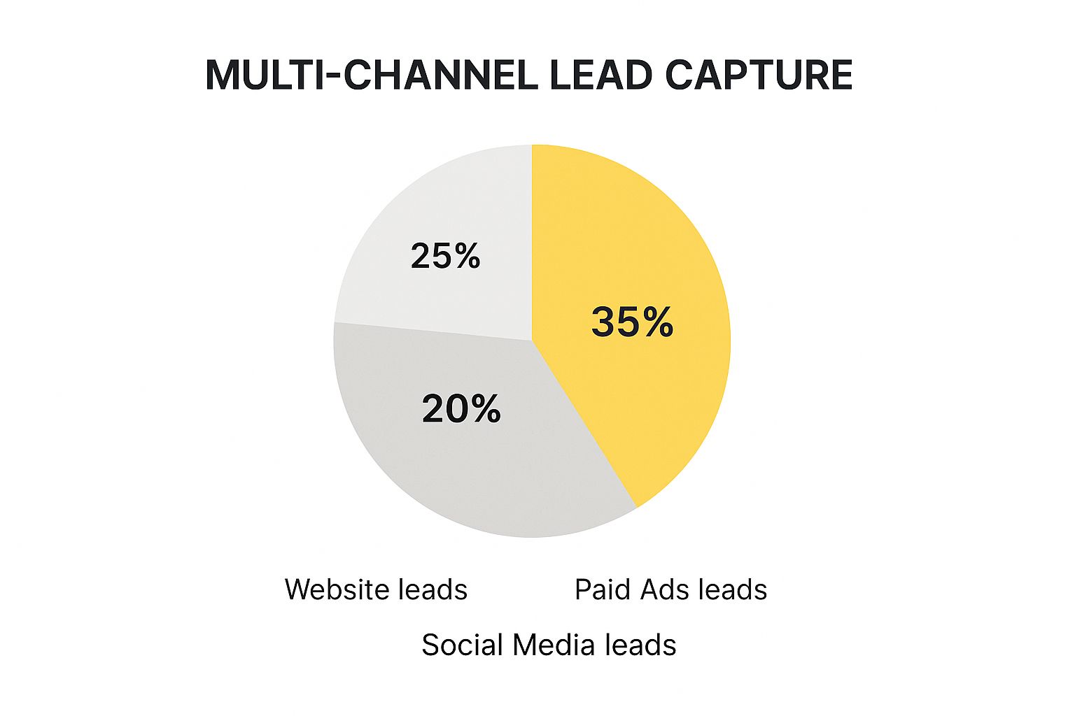 Infographic showing key data about Multi-Channel Lead Capture
