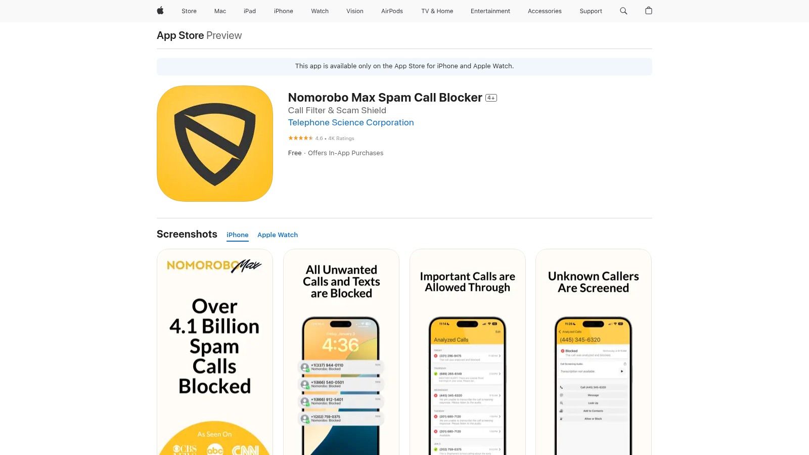 Nomorobo Max Spam Call Blocker