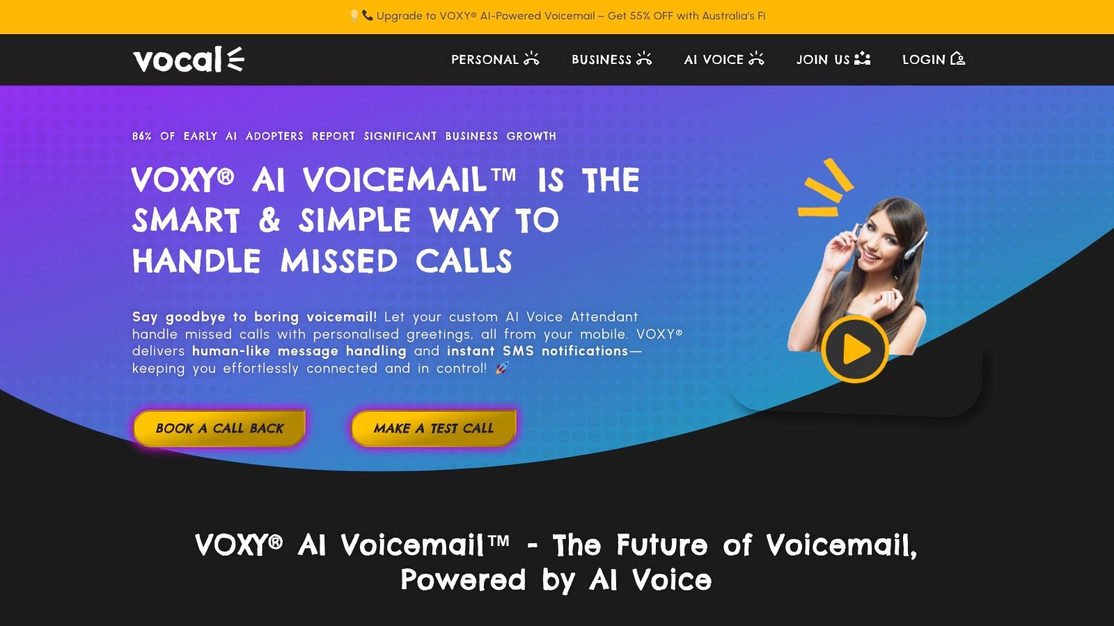 VOXY® AI Voicemail