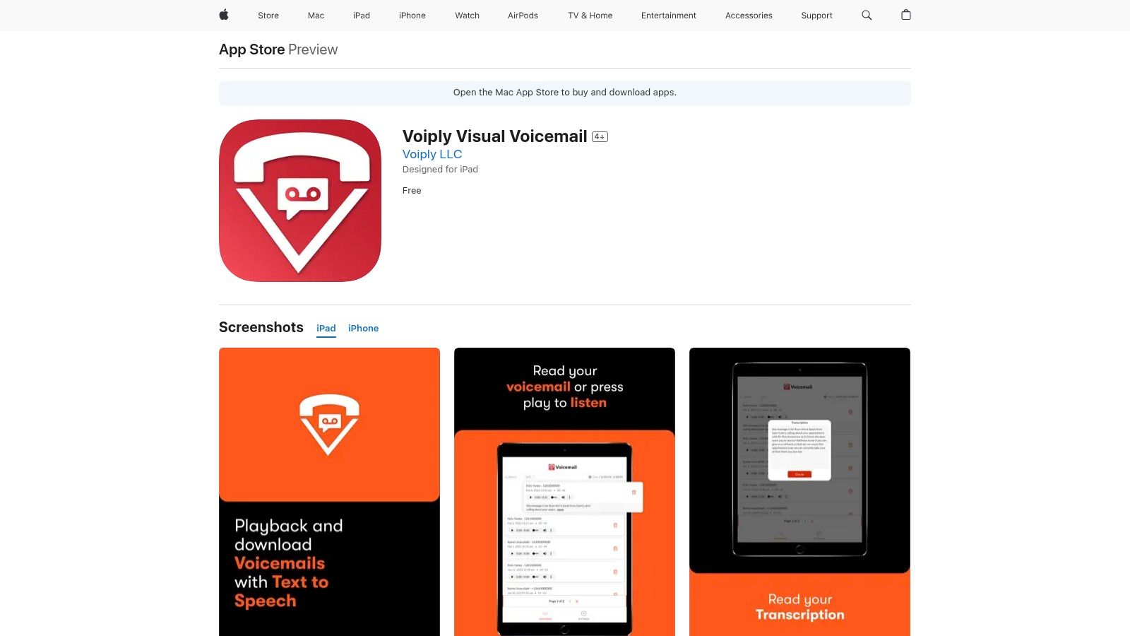 Voiply Visual Voicemail