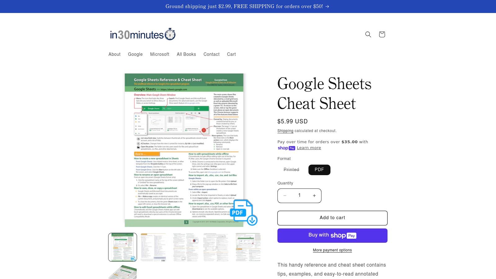 IN 30 MINUTES Cheat Sheets