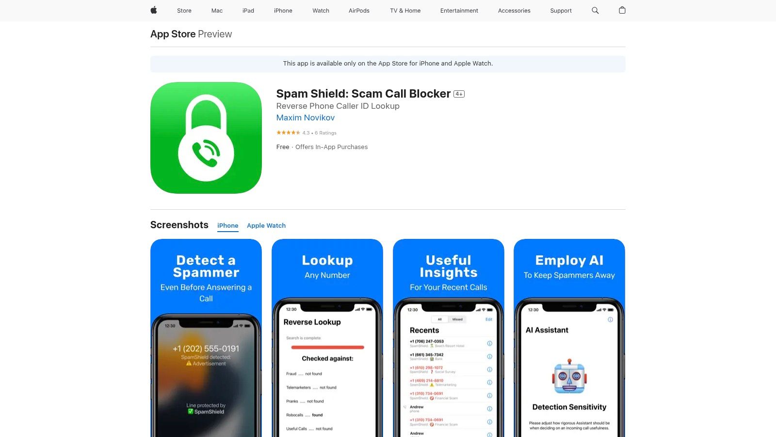 Spam Shield: Scam Call Blocker