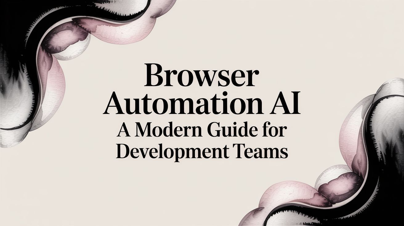 Browser Automation AI A Modern Guide for Development Teams | e2eAgent.io