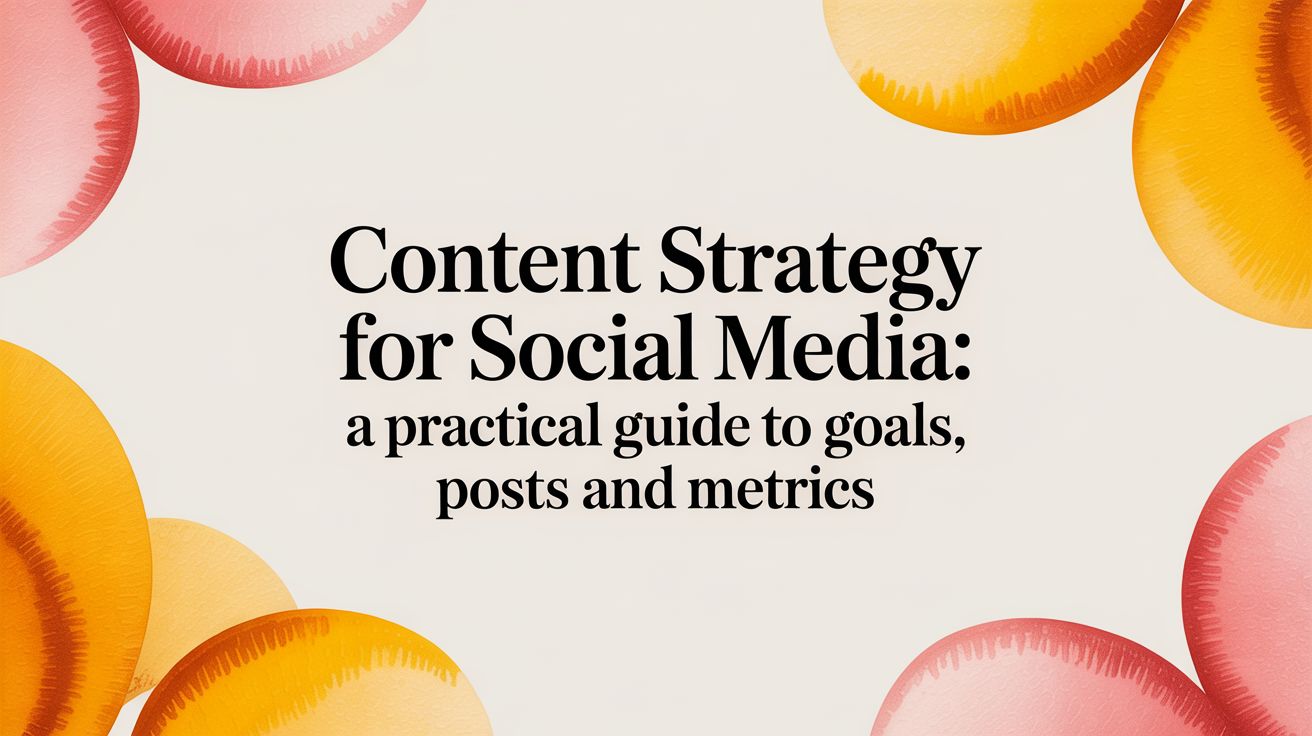 Content Strategy for Social Media: A Practical Guide to Goals Posts and Metrics