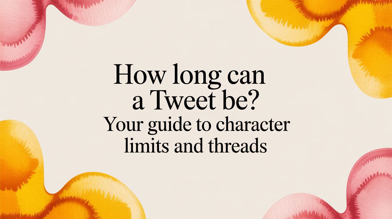 How Long Can a Tweet Be? Your Guide to Character Limits and Threads