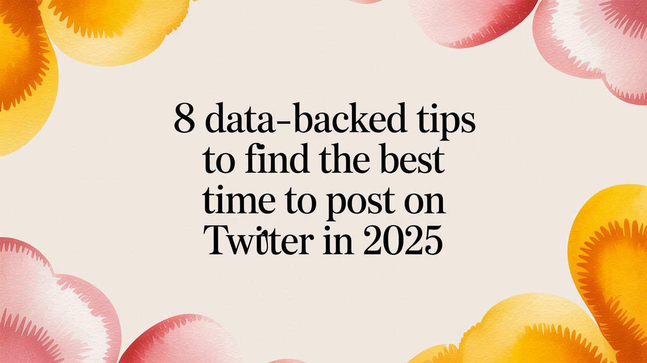 8 Data-Backed Tips to Find the Best Time to Post on Twitter in 2025