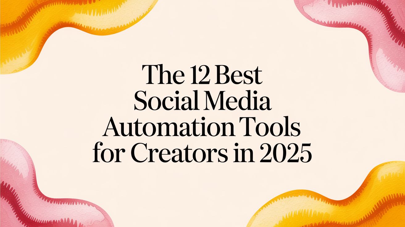 The 12 Best Social Media Automation Tools for Creators in 2025