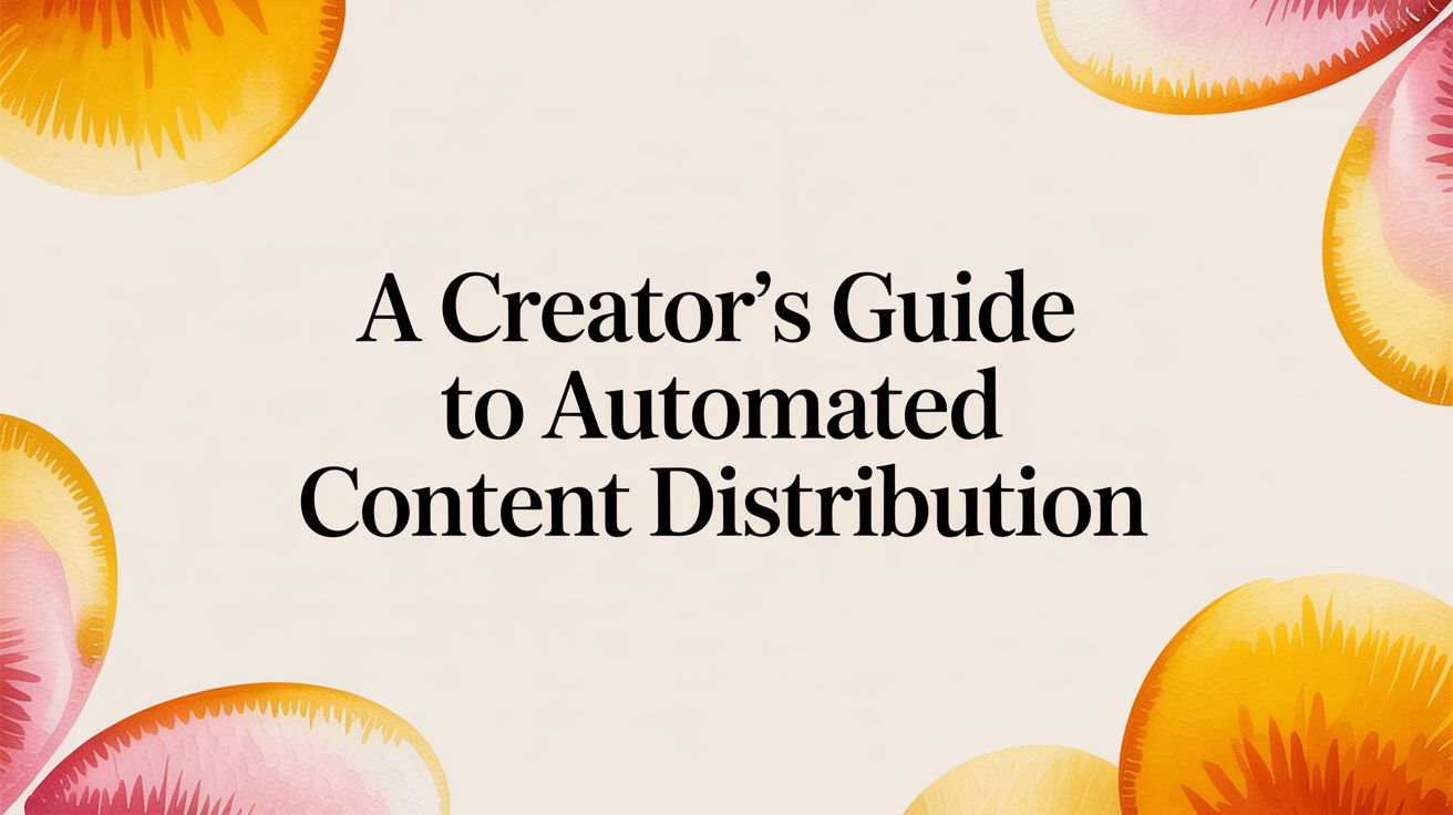 A Creator's Guide to Automated Content Distribution