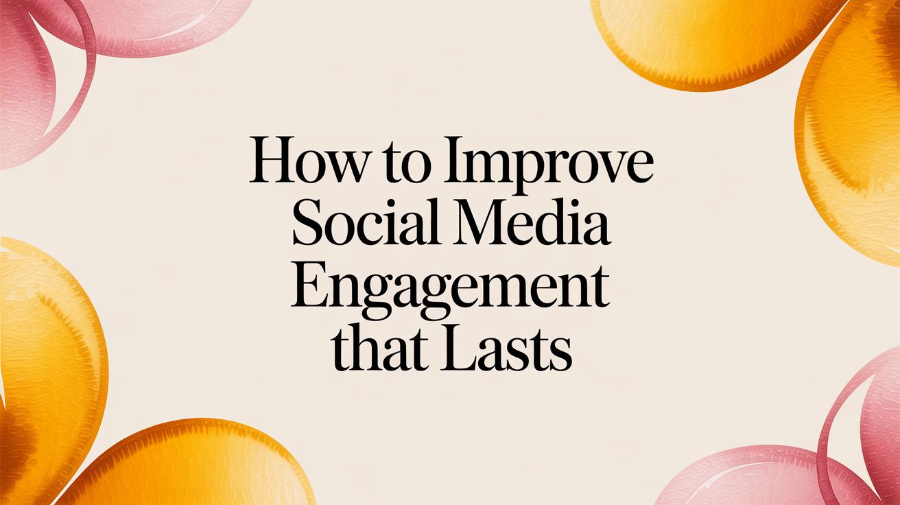 How to Improve Social Media Engagement That Lasts