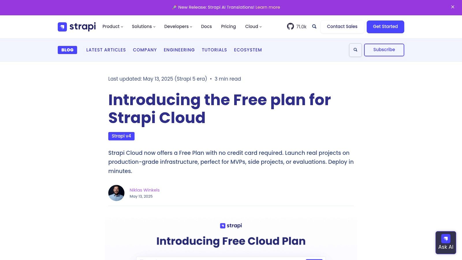 Strapi (Cloud)